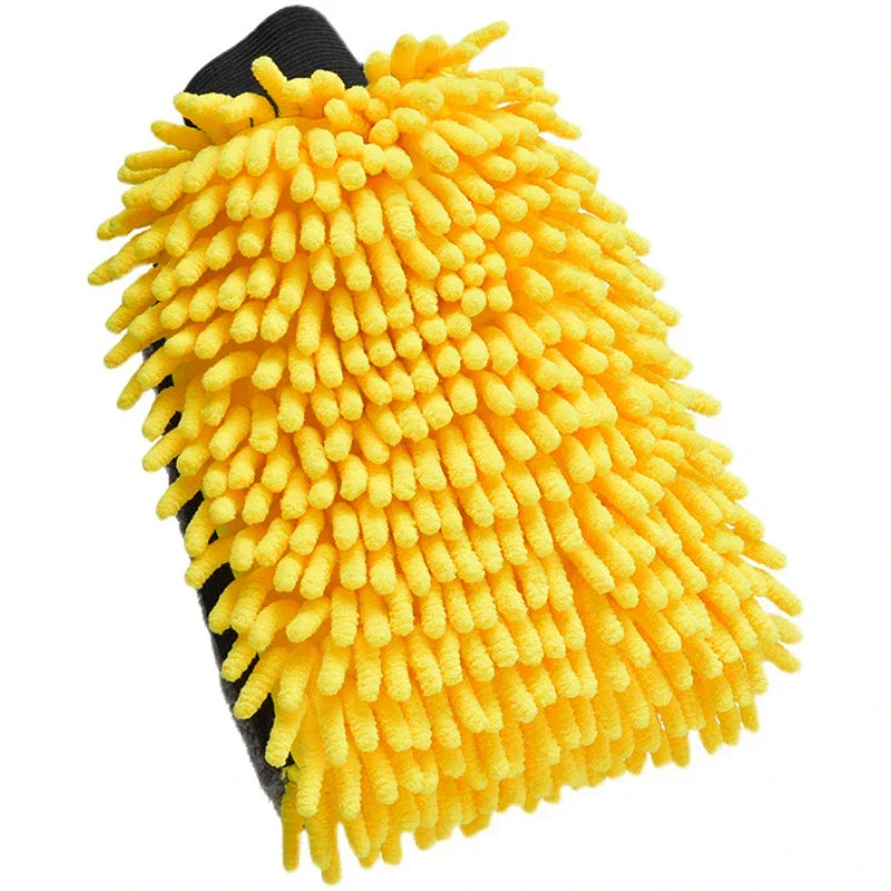 Large Microfiber Car Wash Mitt Waterproof Chenille Gloves Thick Car Cleaning Mitt Wax Detailing Auto Care Double-faced Glove - P's One-Stop Shop 
