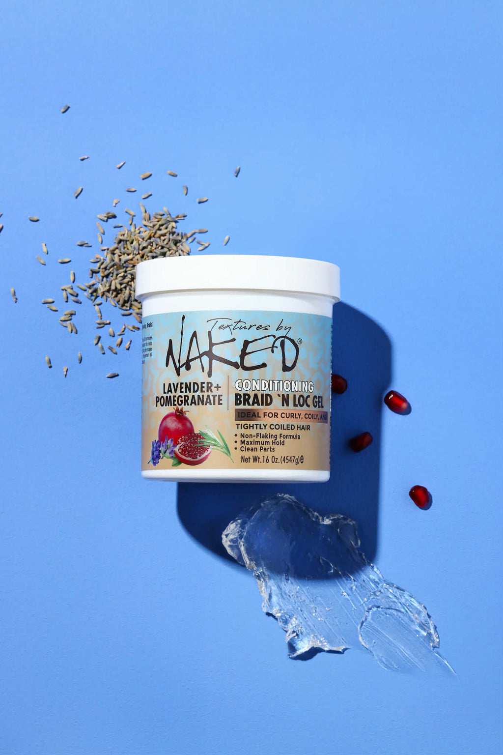 Lavender + Pomegranate Conditioning Braid 'N Loc Gel - Textures By Naked - P's One-Stop Shop 