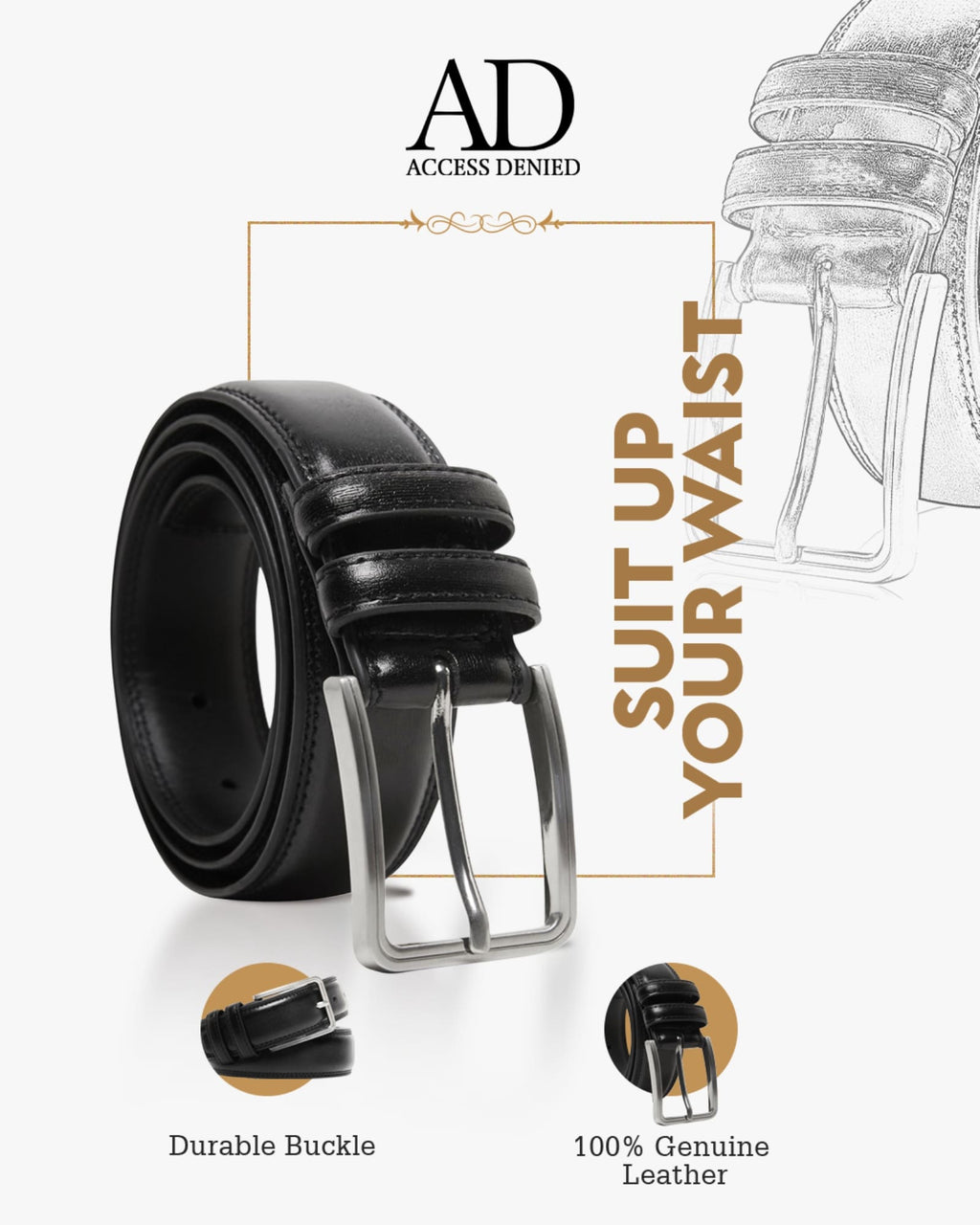 Leather Belt - P's One-Stop Shop 