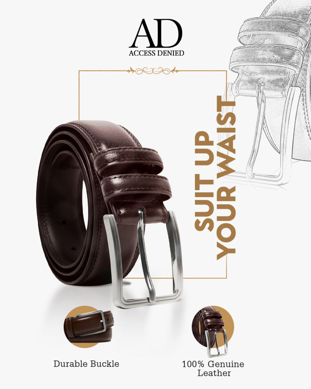 Leather Belt - P's One-Stop Shop 