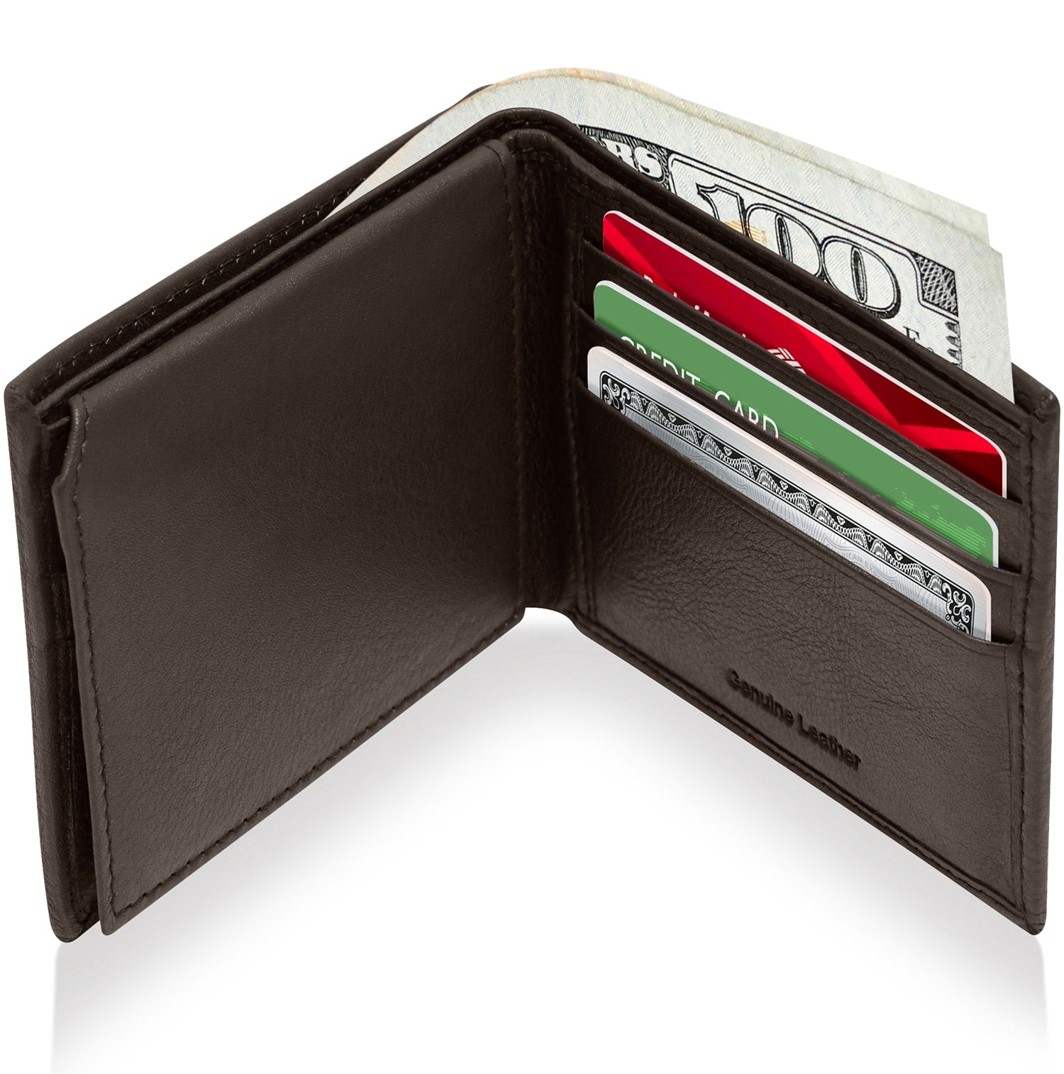 Leather Bifold Wallet - P's One-Stop Shop 