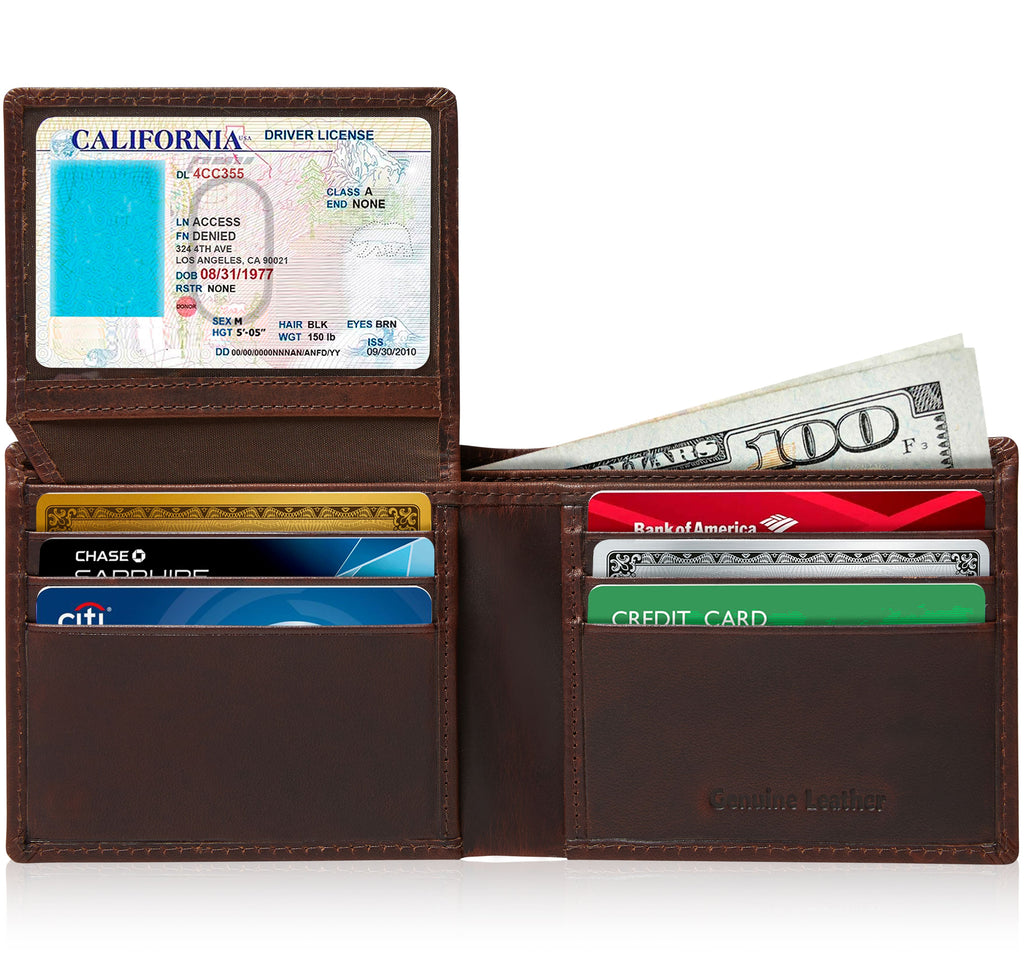 Leather Bifold Wallet - P's One-Stop Shop 