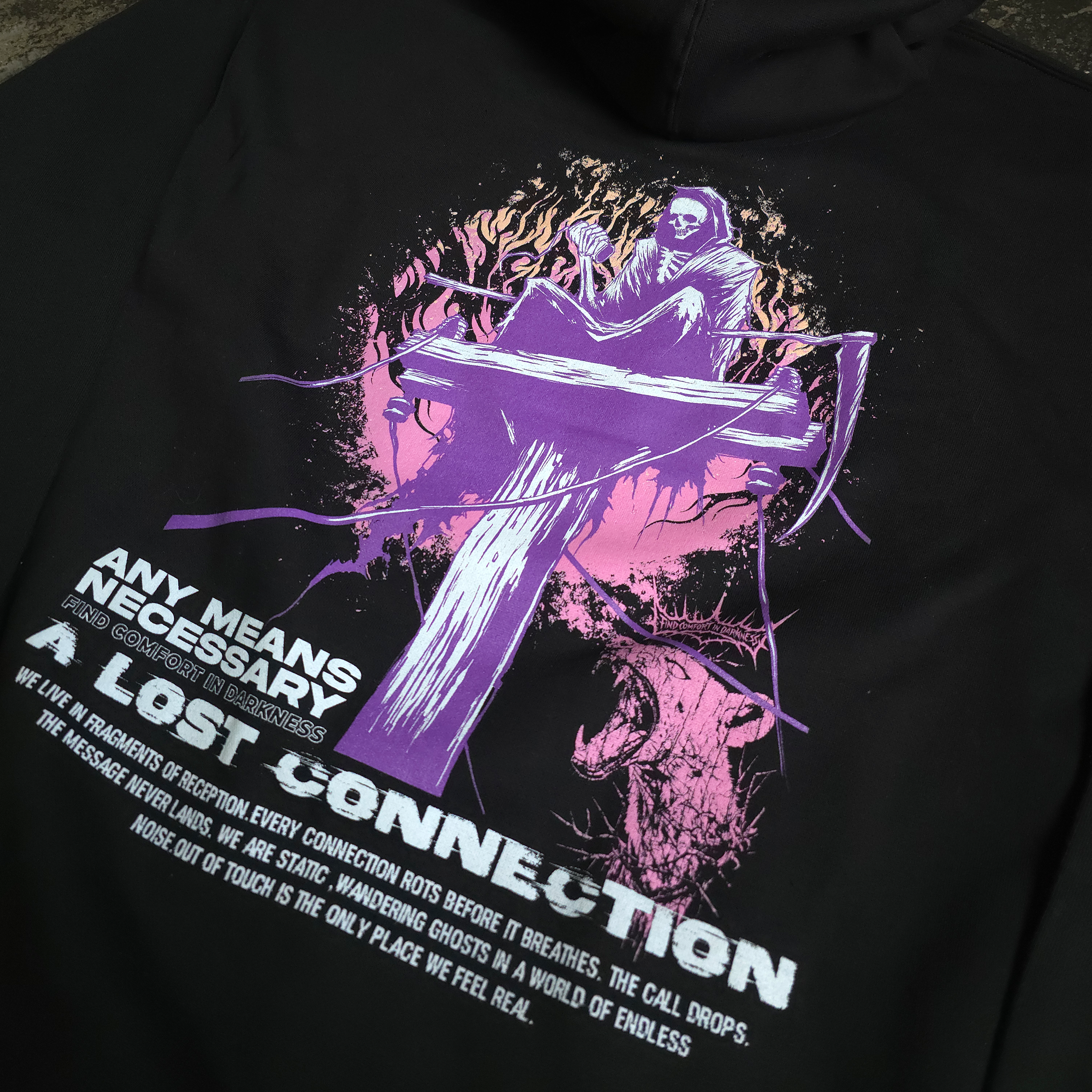 Lost Connection Pullover Hoodie - P's One-Stop Shop 