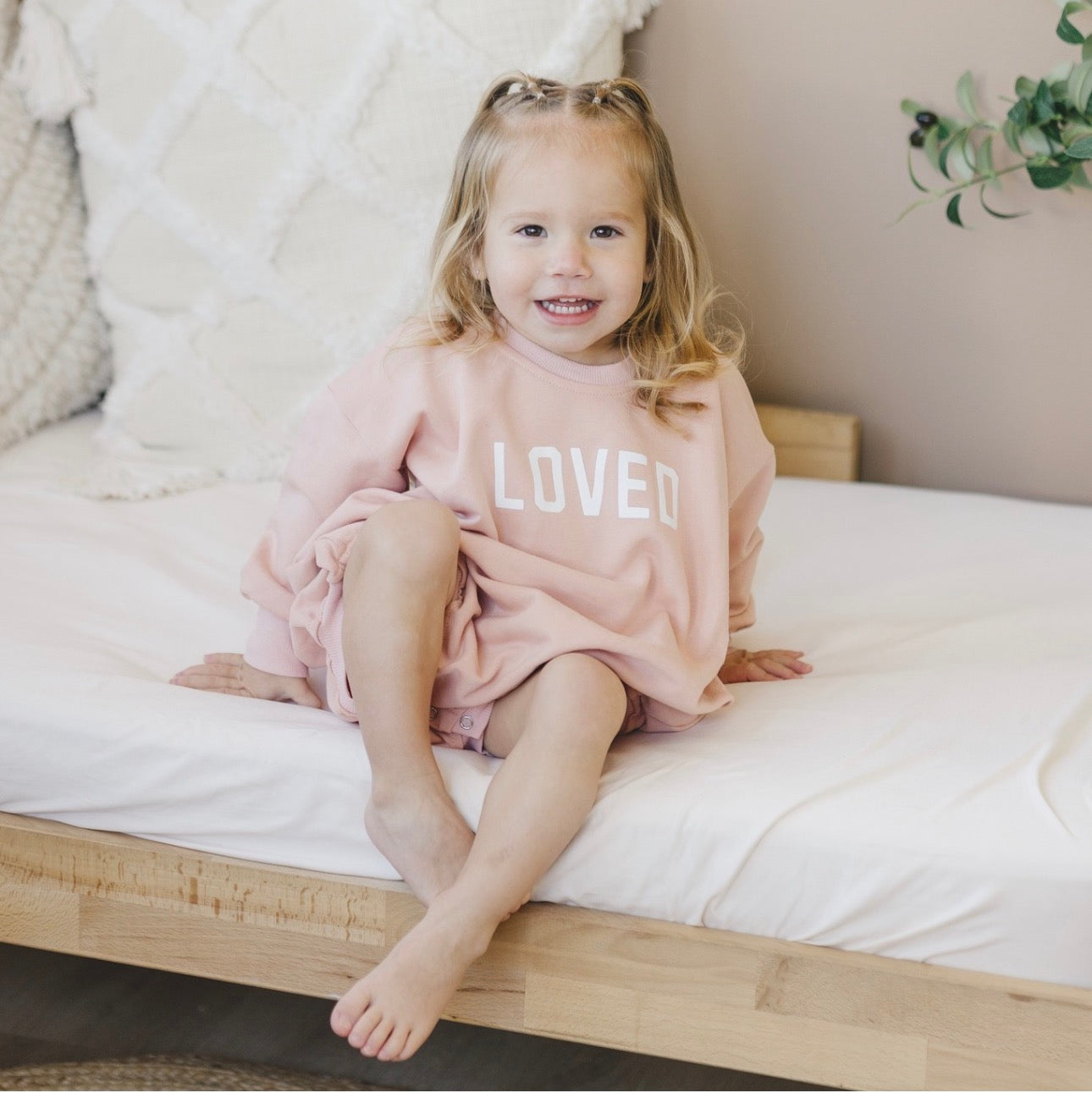 Loved Sweatshirt Romper - more colors - P's One-Stop Shop 