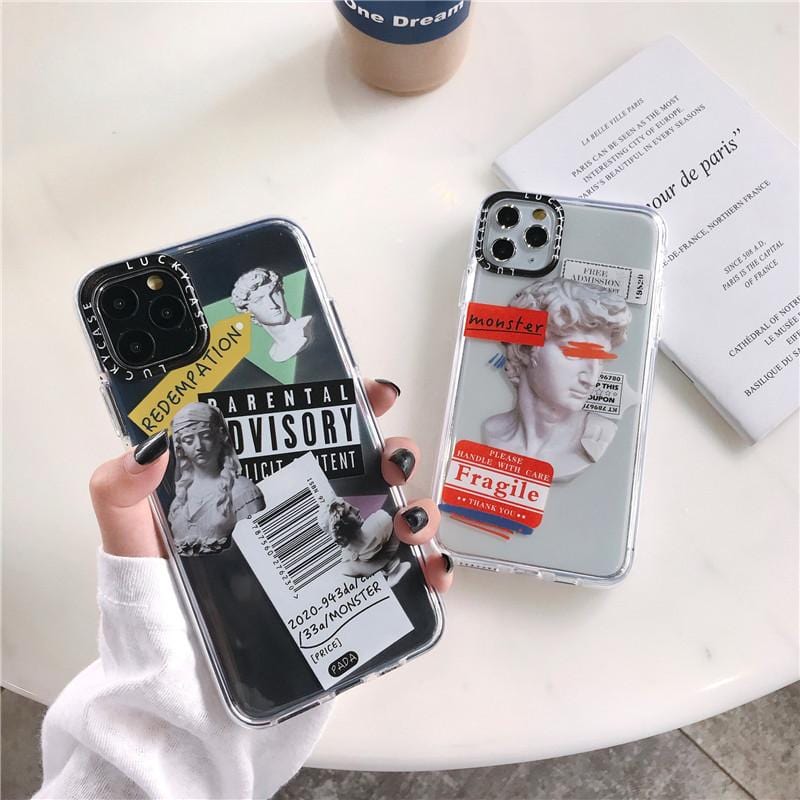 Luxury Art Letter Label iPhone Case - P's One-Stop Shop 