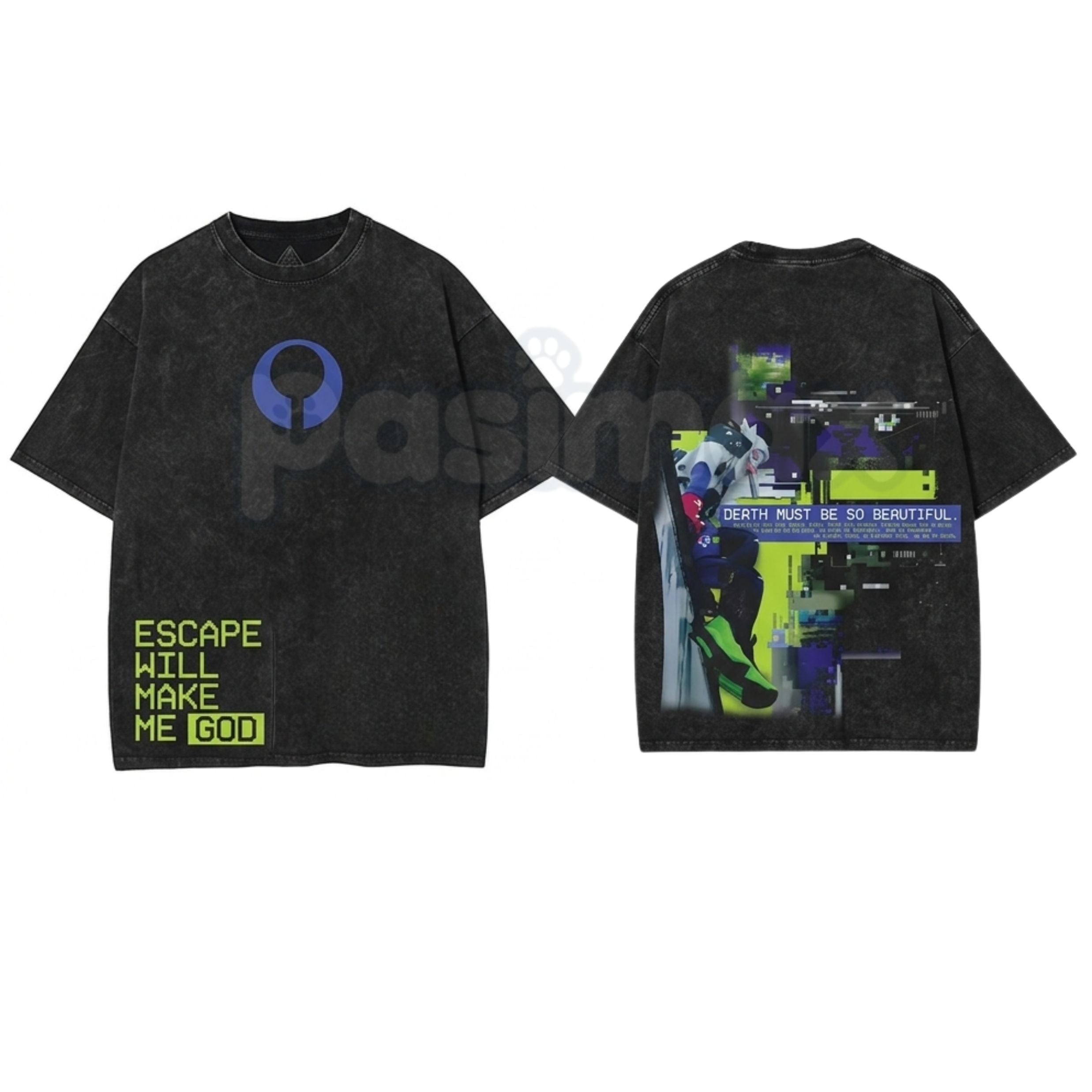 Marathon Gameplay Vintage Washed T-Shirt – Retro Gaming Graphic Tee, Gamer Streetwear Gift for Men & Women - P's One-Stop Shop 