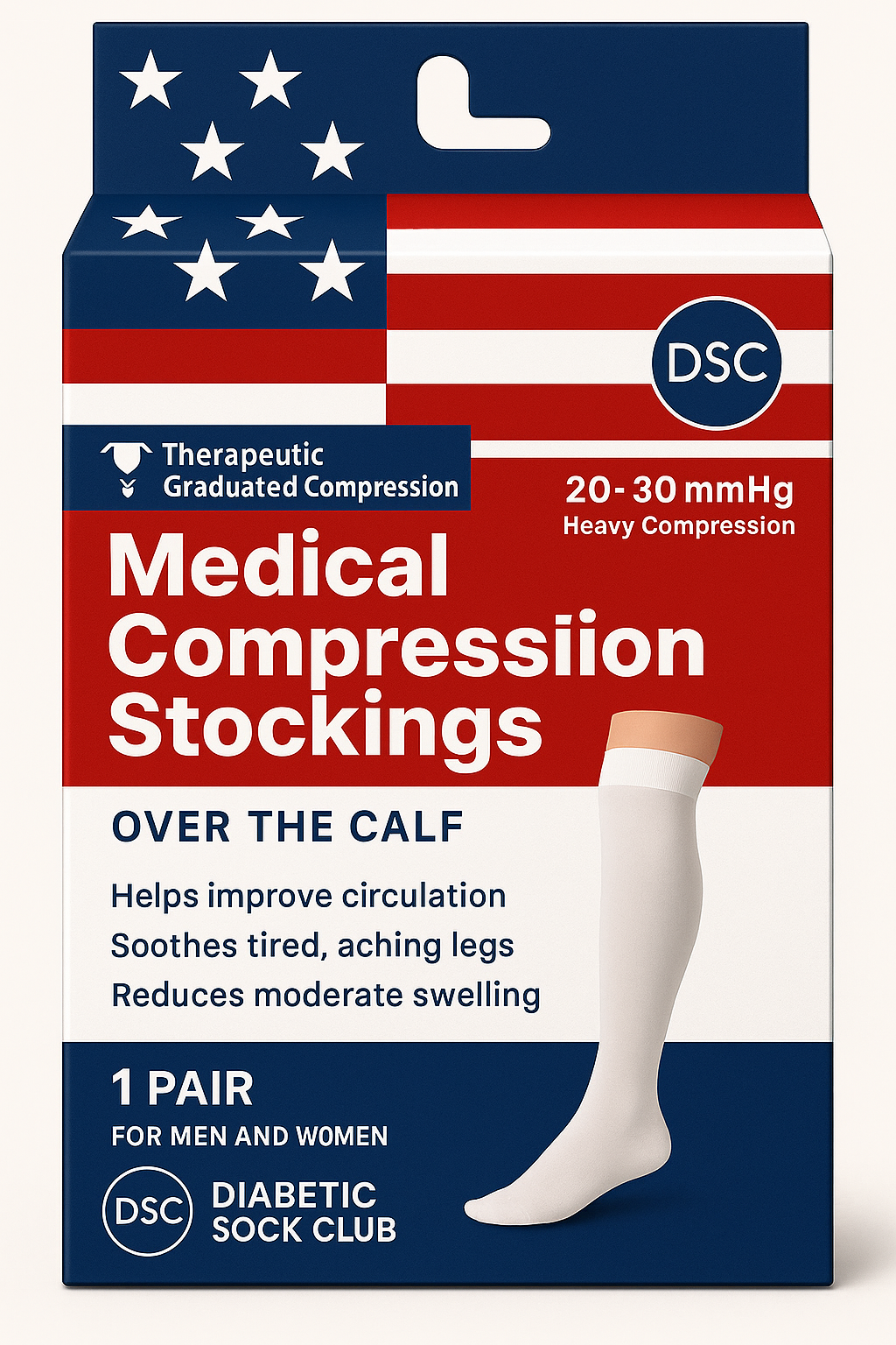 Medical Compression Stockings (Over The Calf) - P's One-Stop Shop 