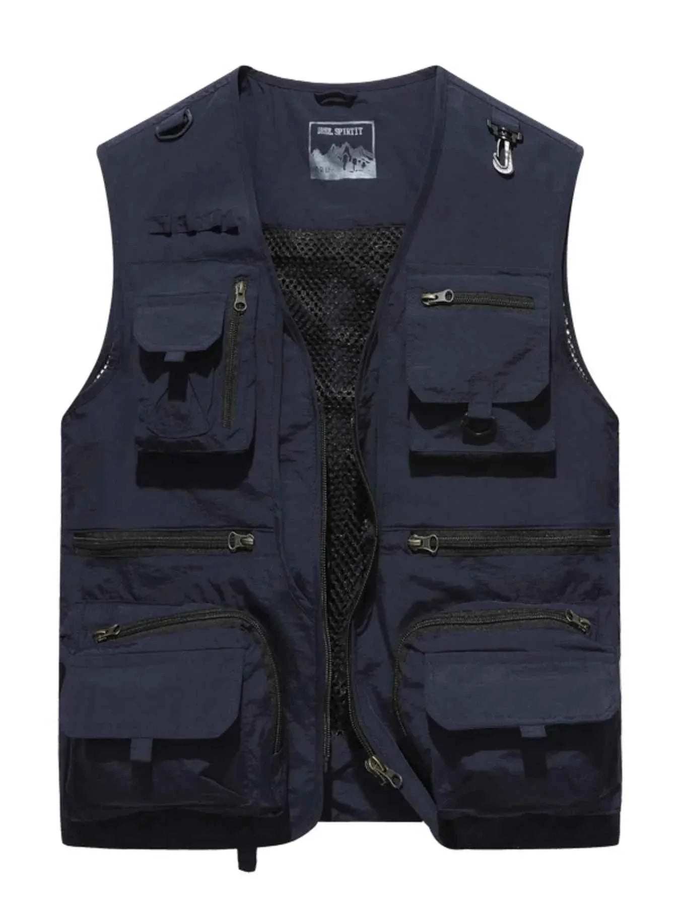 MegaFit Men's Quick-Dry Multi-Pocket Mesh Vest - P's One-Stop Shop 