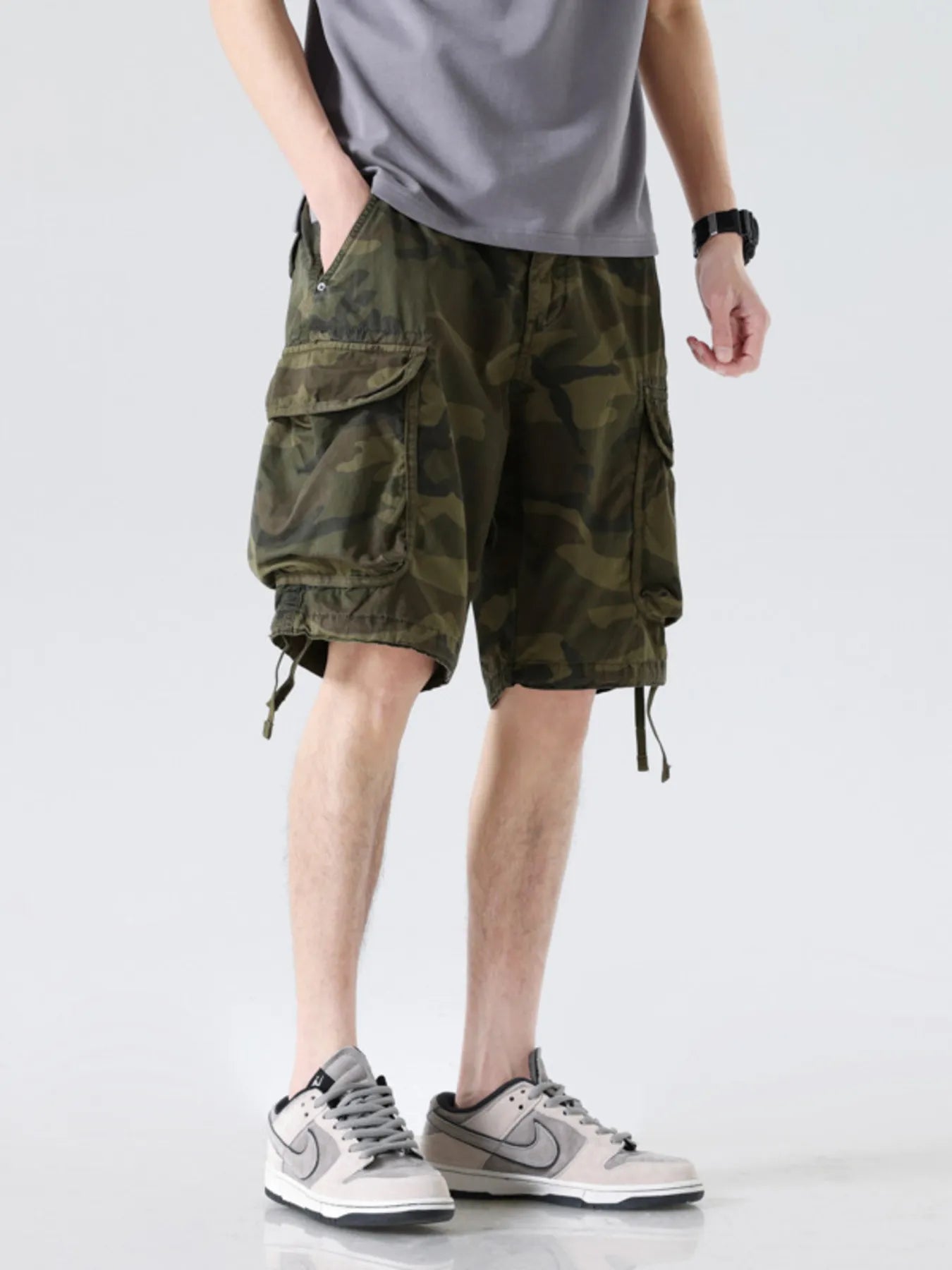 Men's Camouflage Cargo Shorts - P's One-Stop Shop 