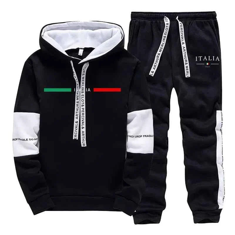 Men's Casual Print Tracksuit Hoodie 2026 - P's One-Stop Shop 
