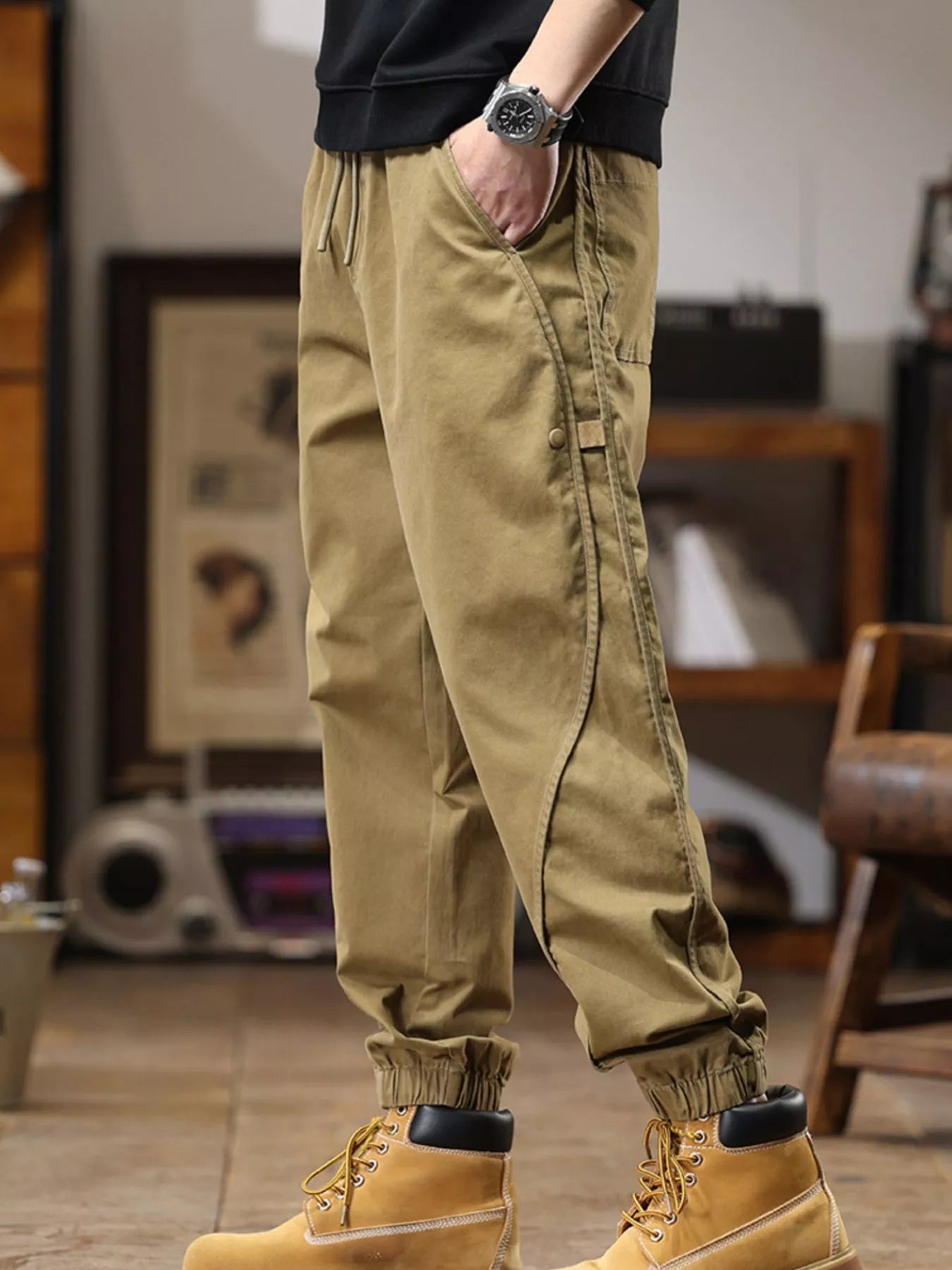 Men's Drawstring Jogger Plus Size - P's One-Stop Shop 