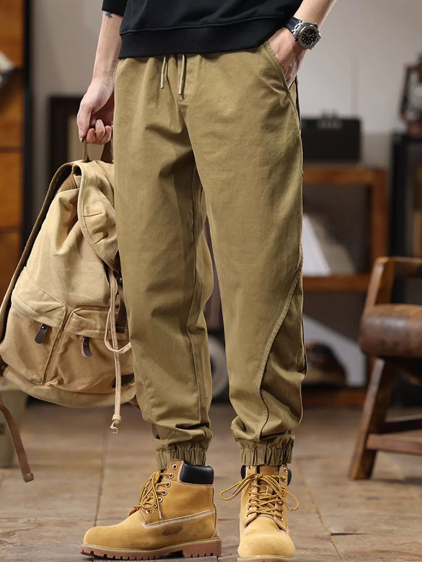 Men's Drawstring Jogger Plus Size - P's One-Stop Shop 