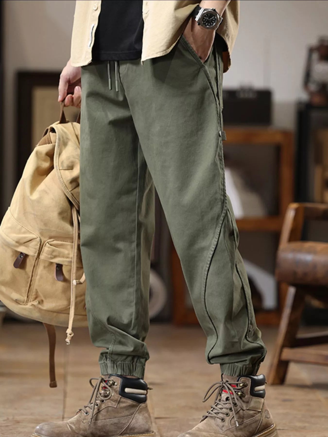 Men's Drawstring Jogger Plus Size - P's One-Stop Shop 