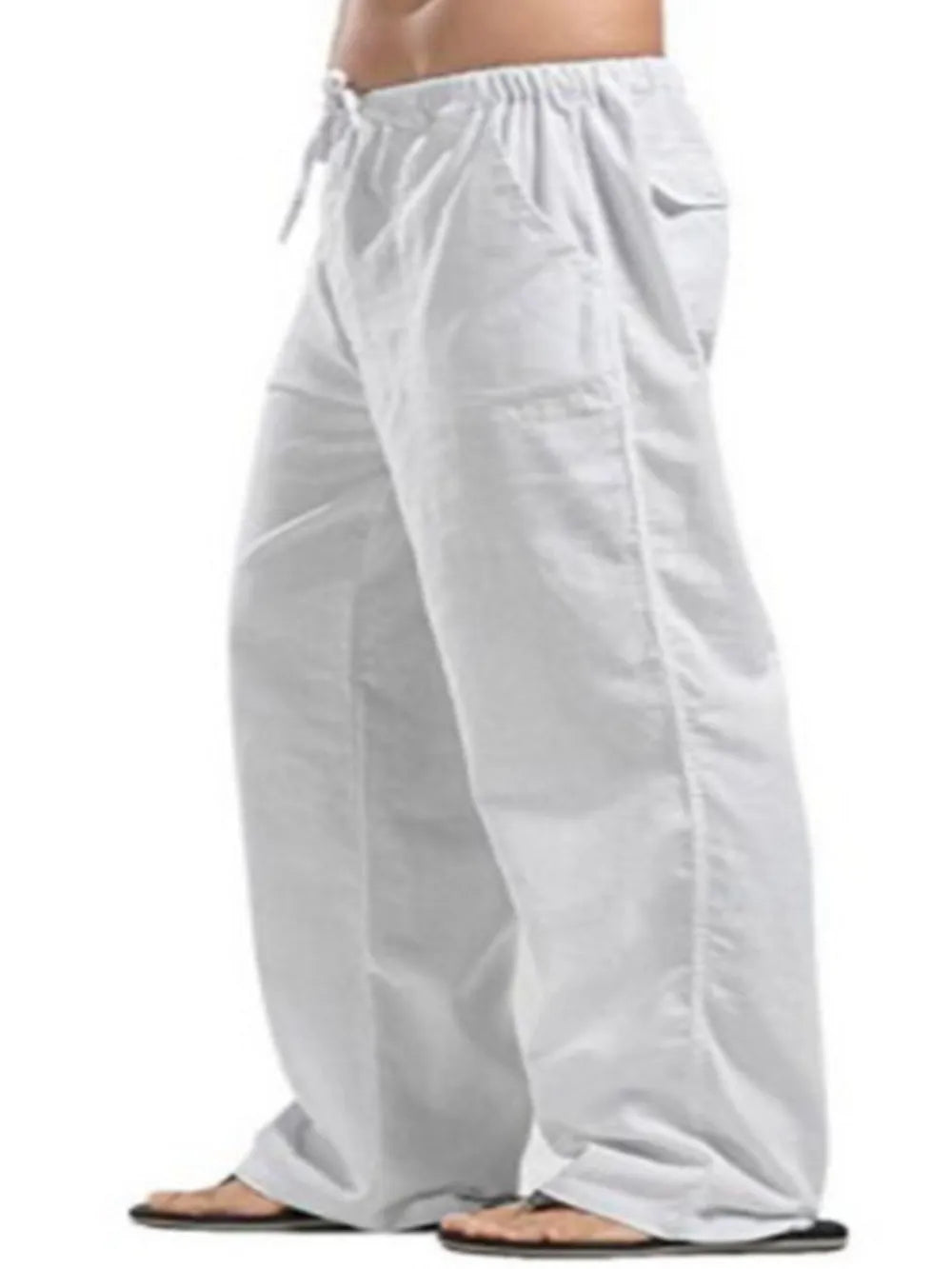 Men's Full Size Drawstring Pants with Pockets Plus Size - P's One-Stop Shop 