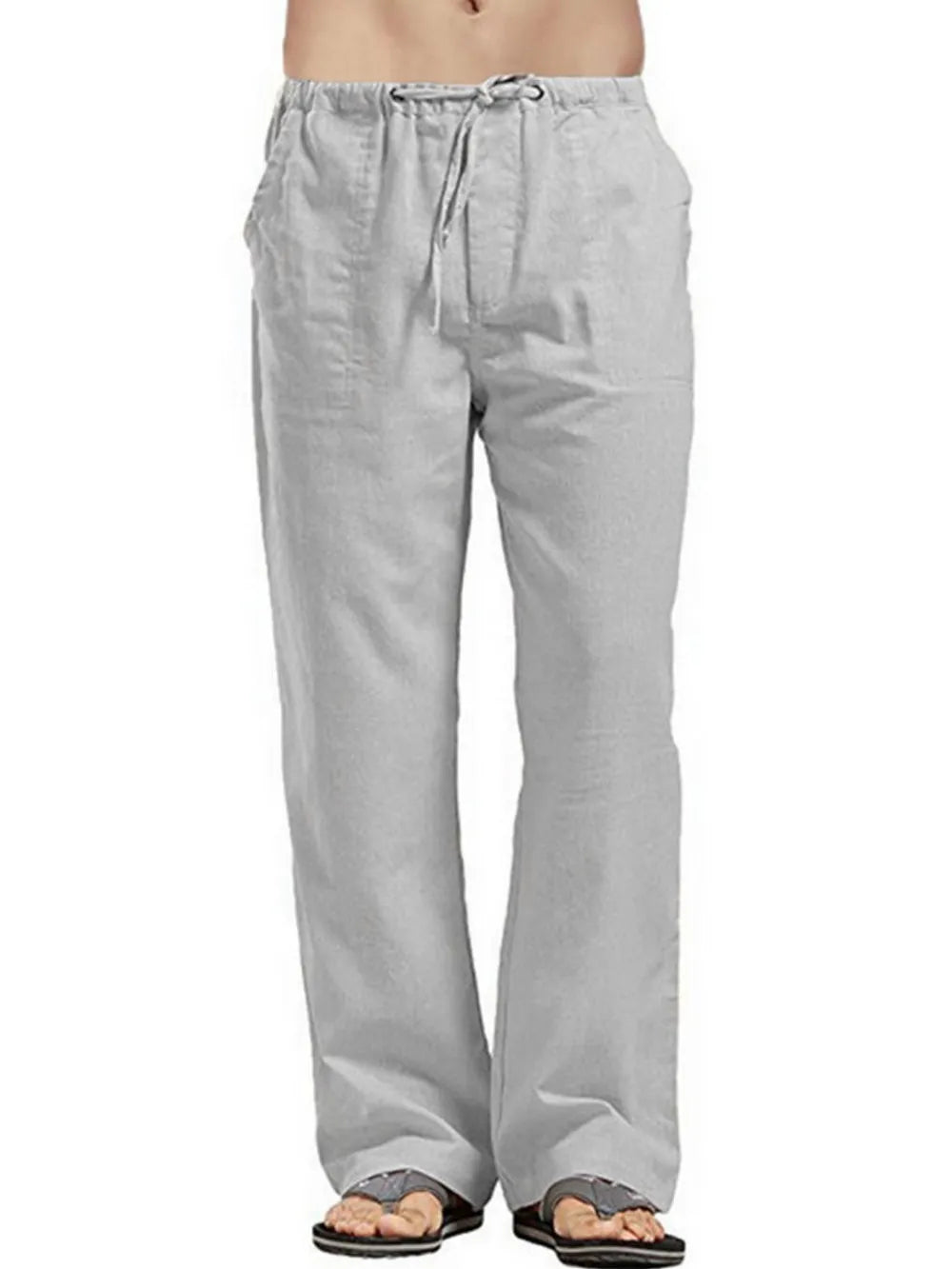 Men's Full Size Drawstring Pants with Pockets Plus Size - P's One-Stop Shop 