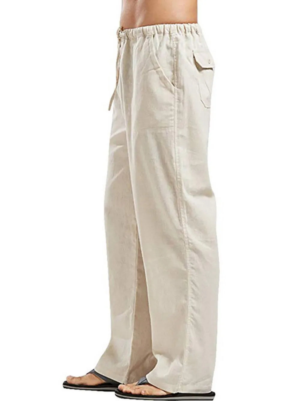 Men's Full Size Drawstring Pants with Pockets Plus Size - P's One-Stop Shop 