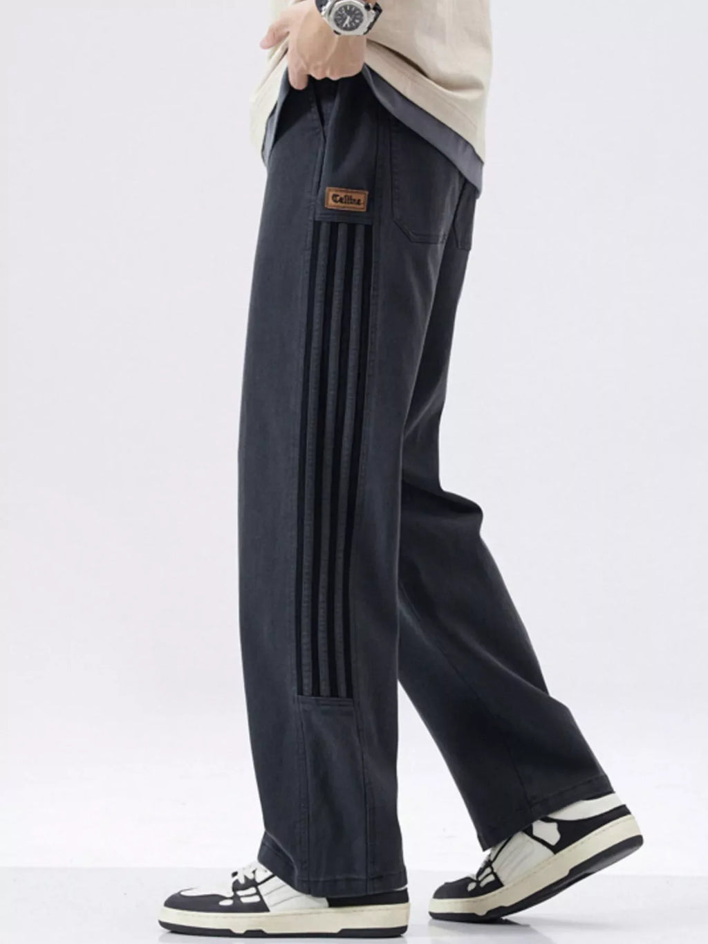 Men's Full Size Loose-Fit Drawstring Casual Pants Plus Size - P's One-Stop Shop 