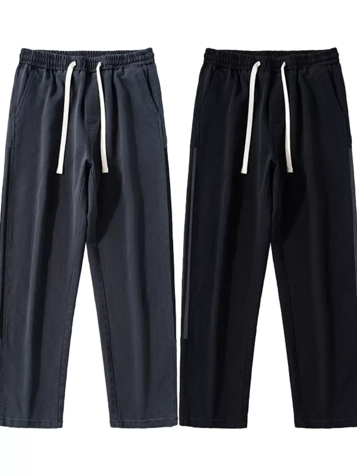Men's Full Size Loose-Fit Drawstring Casual Pants Plus Size - P's One-Stop Shop 