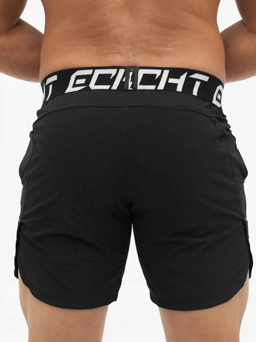 Men's Letter Elastic Waist Active Shorts - P's One-Stop Shop 