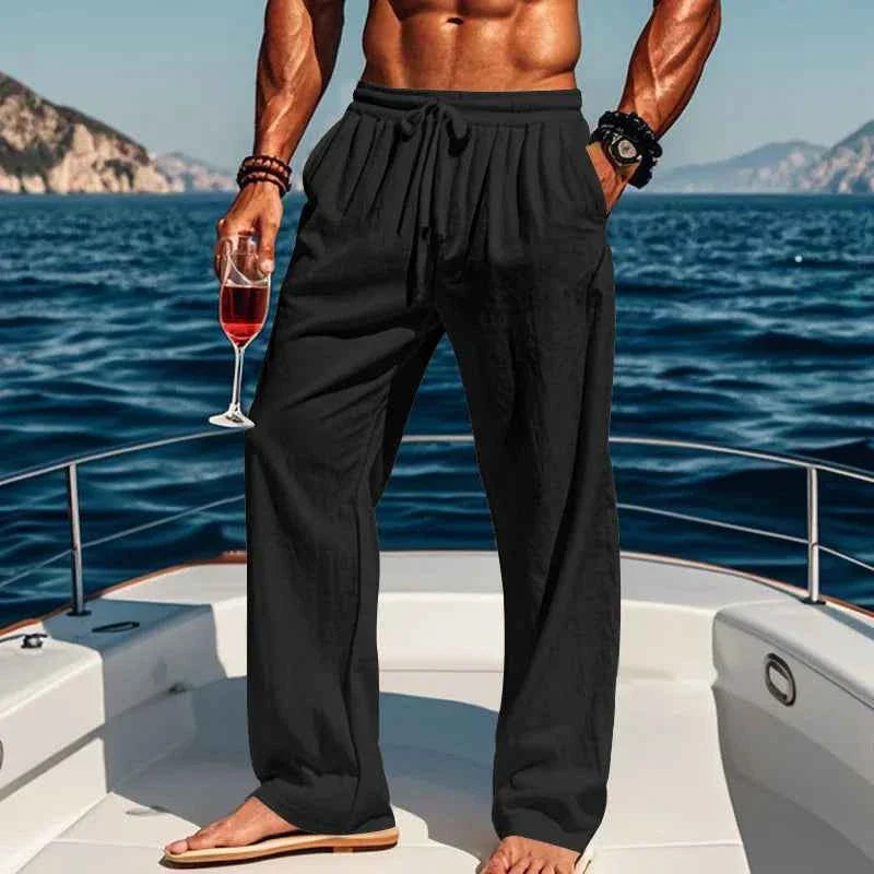 Men's Linen Yoga Pants Spring/Summer - P's One-Stop Shop 