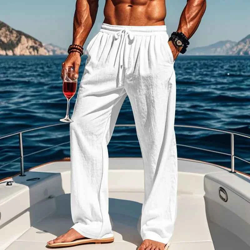 Men's Linen Yoga Pants Spring/Summer - P's One-Stop Shop 