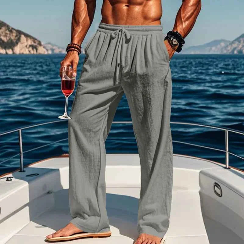Men's Linen Yoga Pants Spring/Summer - P's One-Stop Shop 