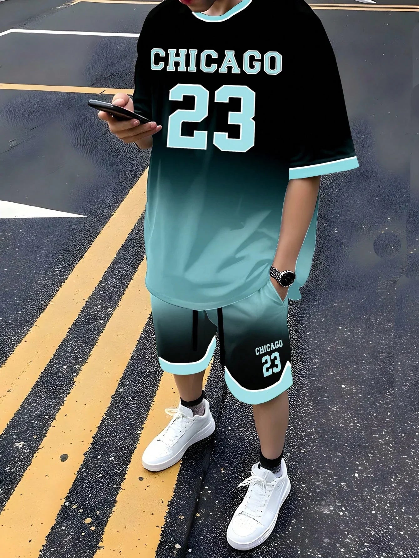 Men's Plus Size Basketball Clothing Set - P's One-Stop Shop 