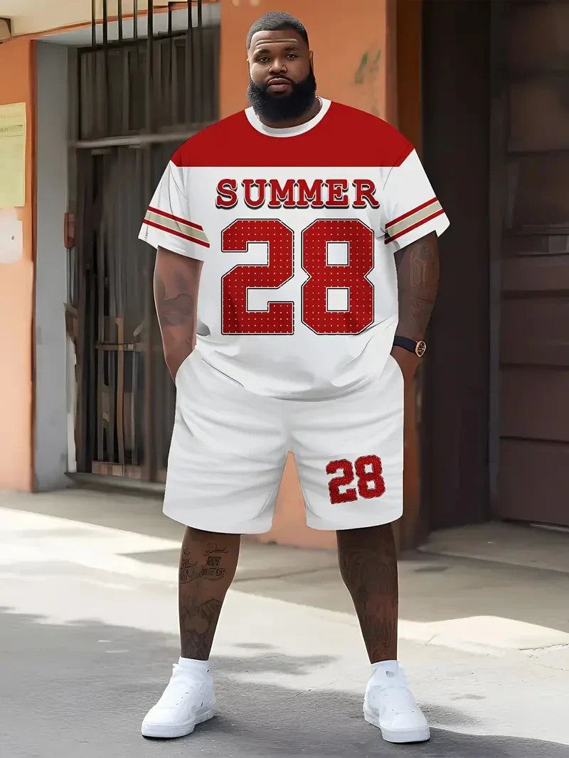 Men's Plus Size Basketball Clothing Set - P's One-Stop Shop 