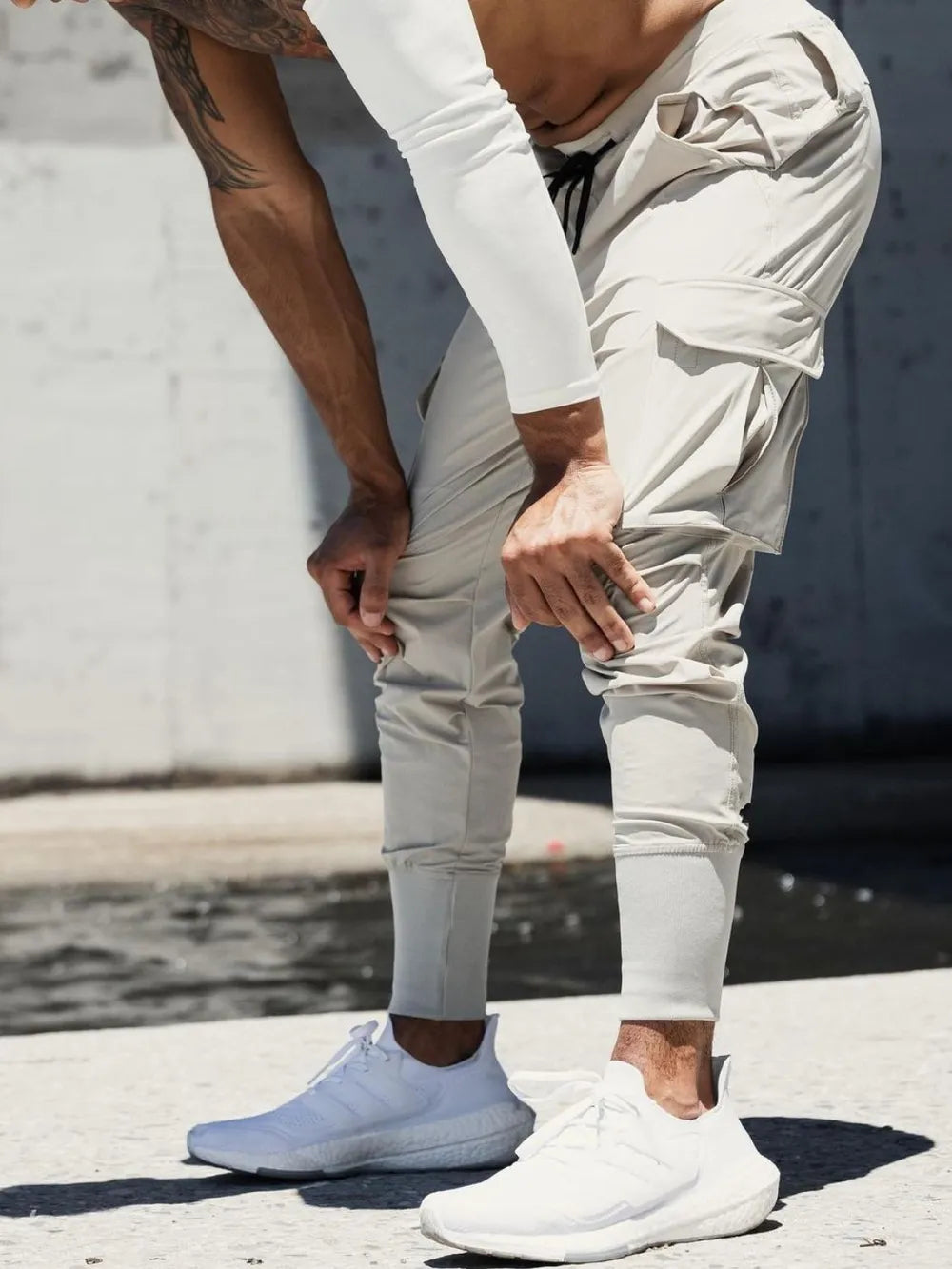 Men's Plus Size Drawstring Joggers with Pockets - P's One-Stop Shop 