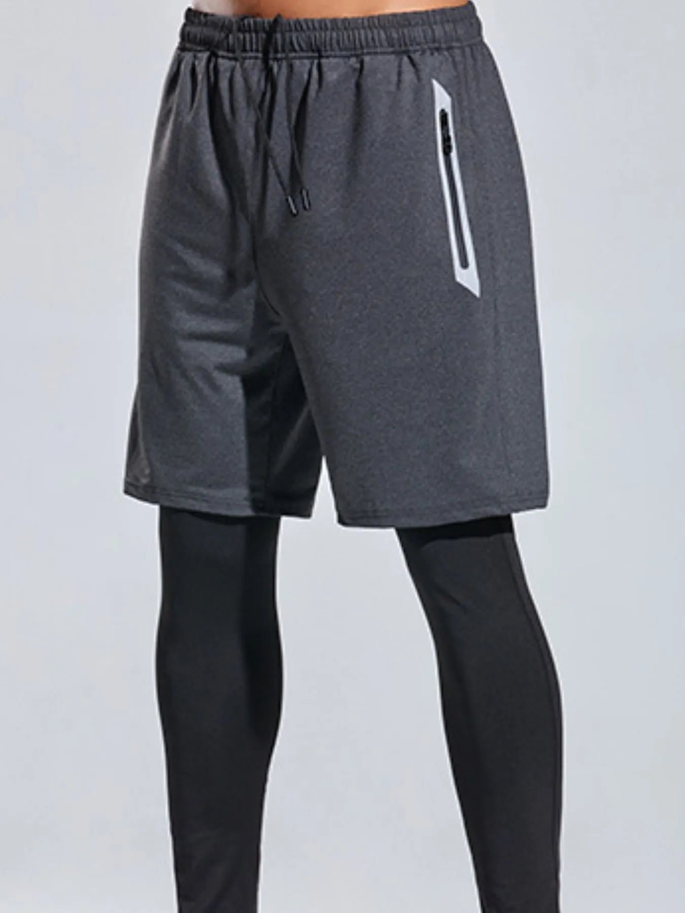 Men's Plus Size Elastic Waist Active Shorts - P's One-Stop Shop 