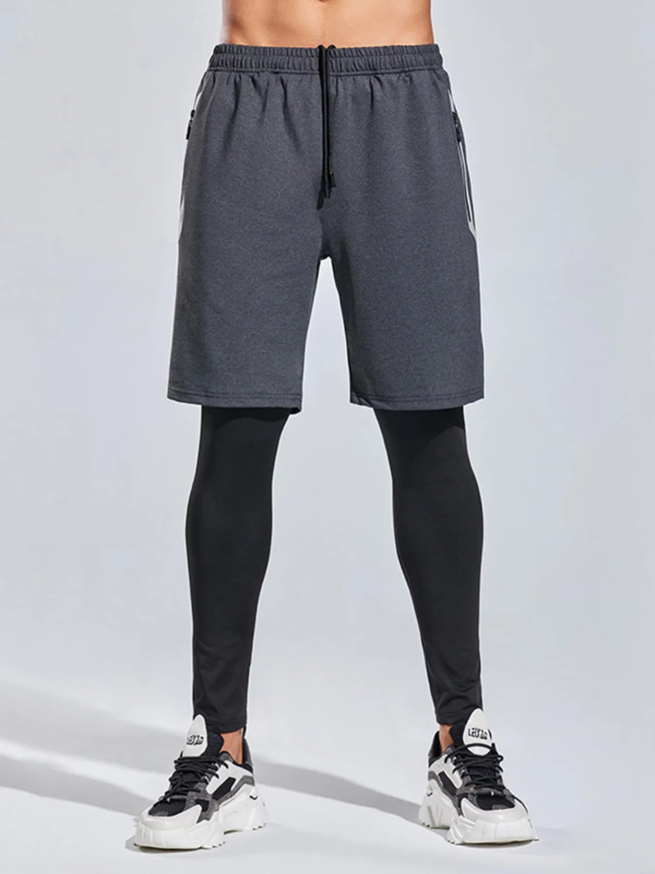 Men's Plus Size Elastic Waist Active Shorts - P's One-Stop Shop 
