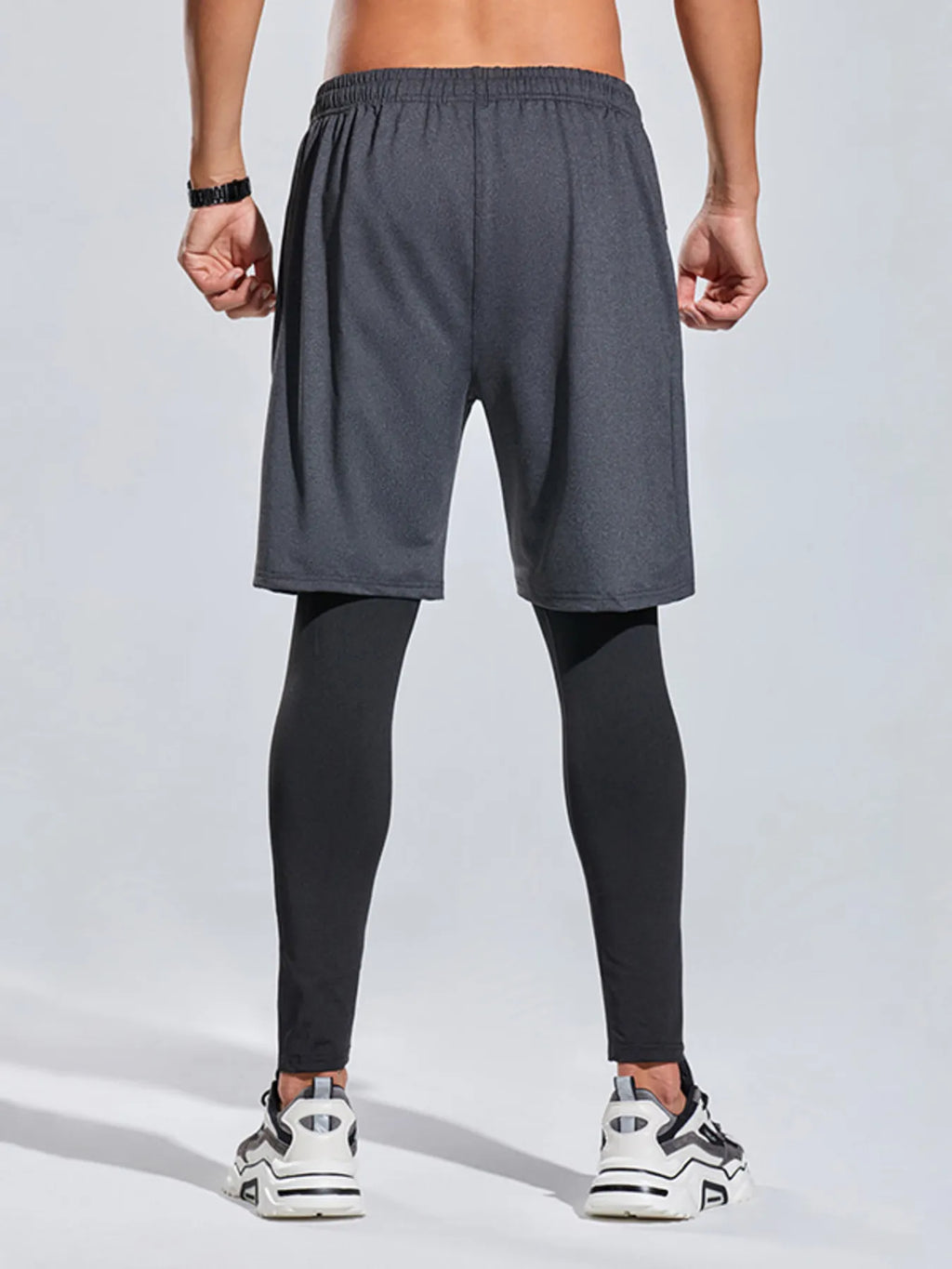 Men's Plus Size Elastic Waist Active Shorts - P's One-Stop Shop 