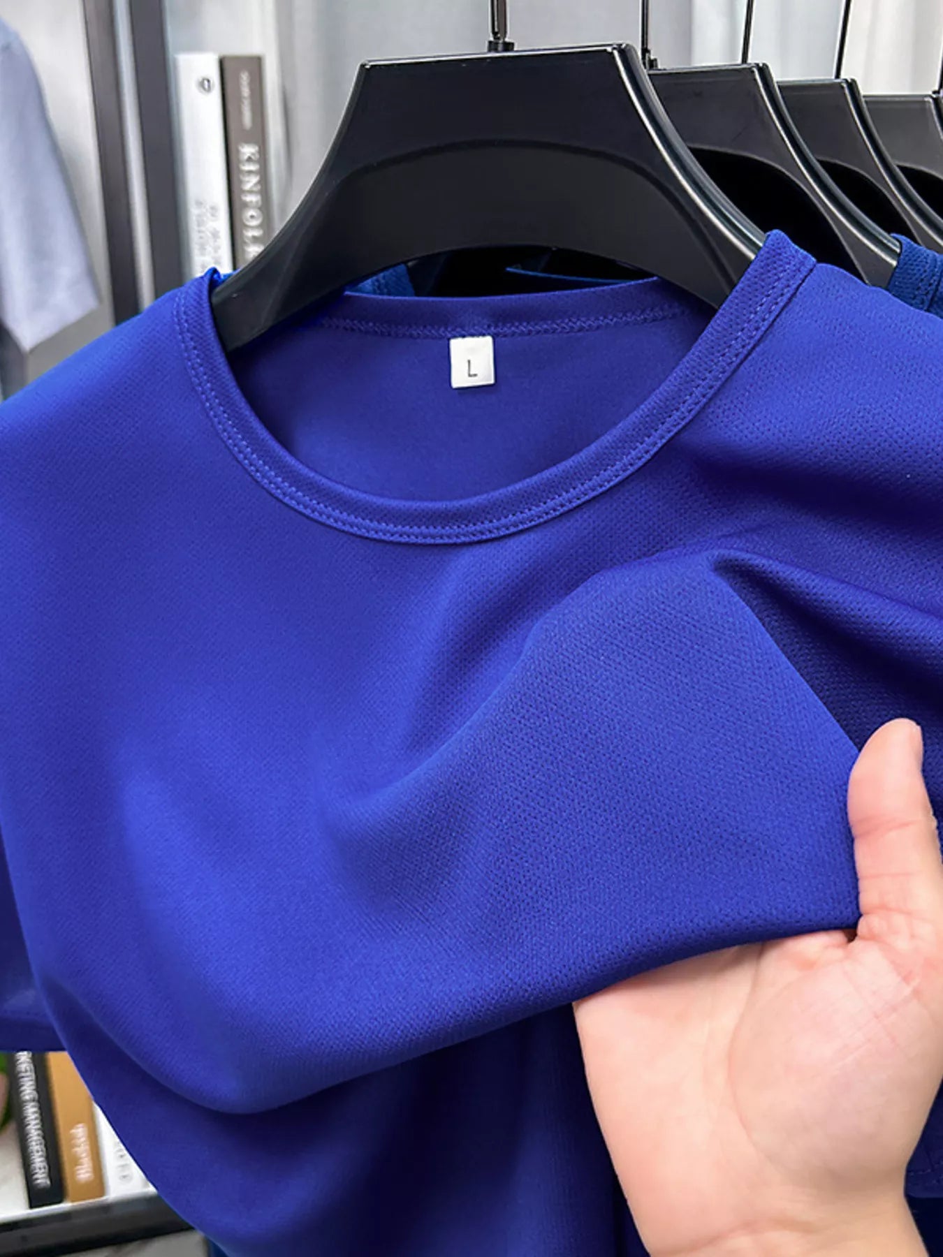 Men's Plus Size Round Neck Short Sleeve T-Shirt - P's One-Stop Shop 