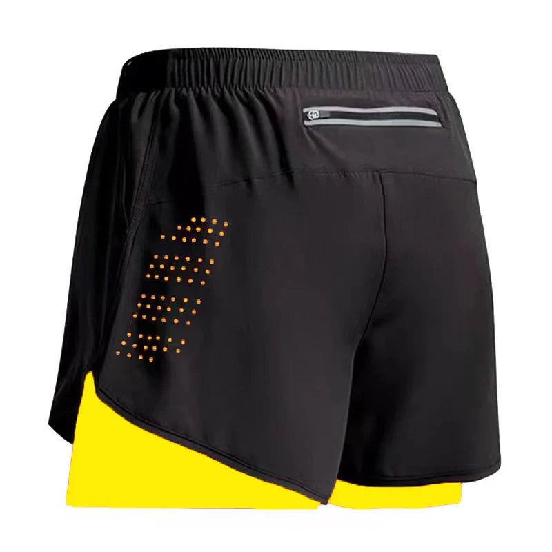 Men's Running Shorts 2 In 1 Quick Dry - P's One-Stop Shop 