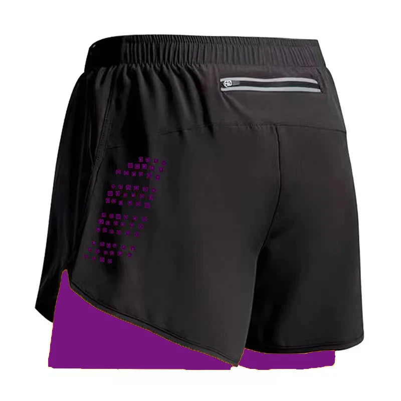Men's Running Shorts 2 In 1 Quick Dry - P's One-Stop Shop 