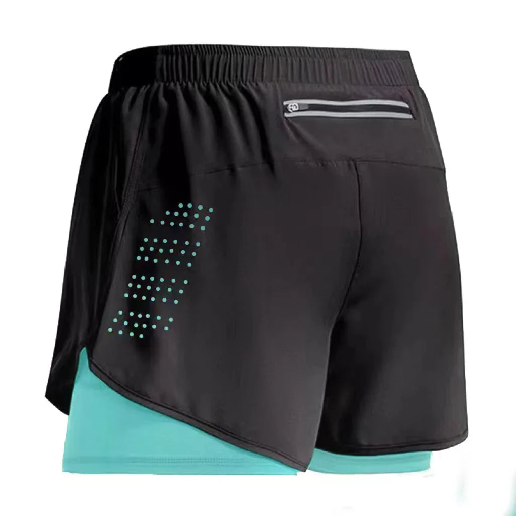 Men's Running Shorts 2 In 1 Quick Dry - P's One-Stop Shop 