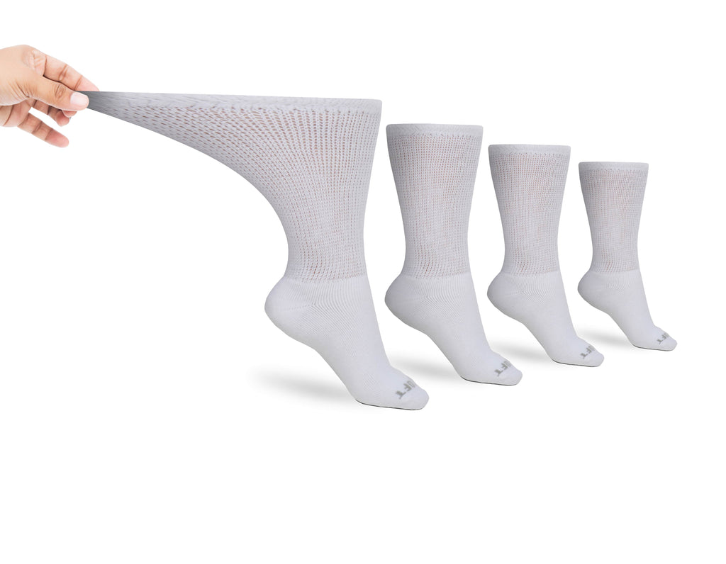 Men's Ultra-Soft Upper Calf Diabetic Socks (4 Pair) - P's One-Stop Shop 