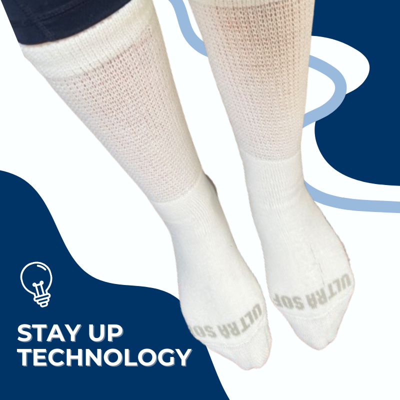 Men's Ultra-Soft Upper Calf Diabetic Socks (4 Pair) - P's One-Stop Shop 