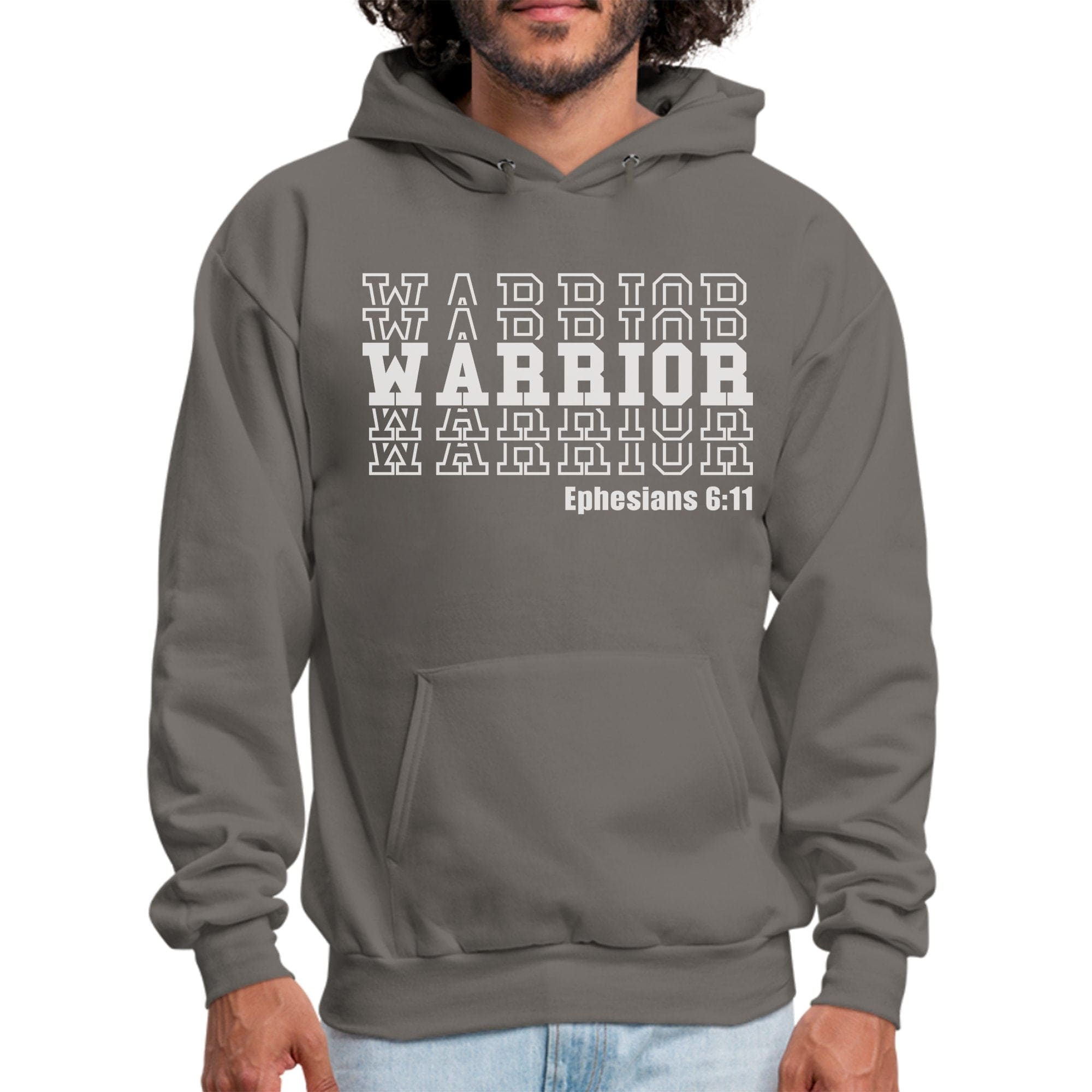 Mens Graphic Hoodie - Warrior - P's One-Stop Shop 