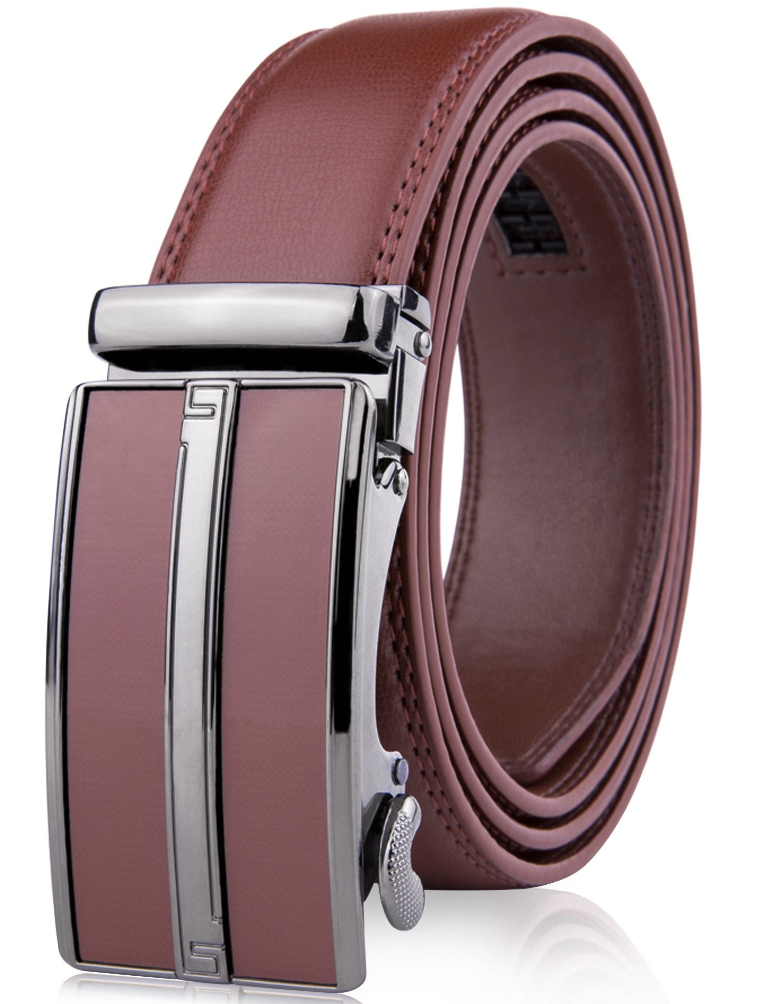Microfiber Leather Ratchet Belt - P's One-Stop Shop 
