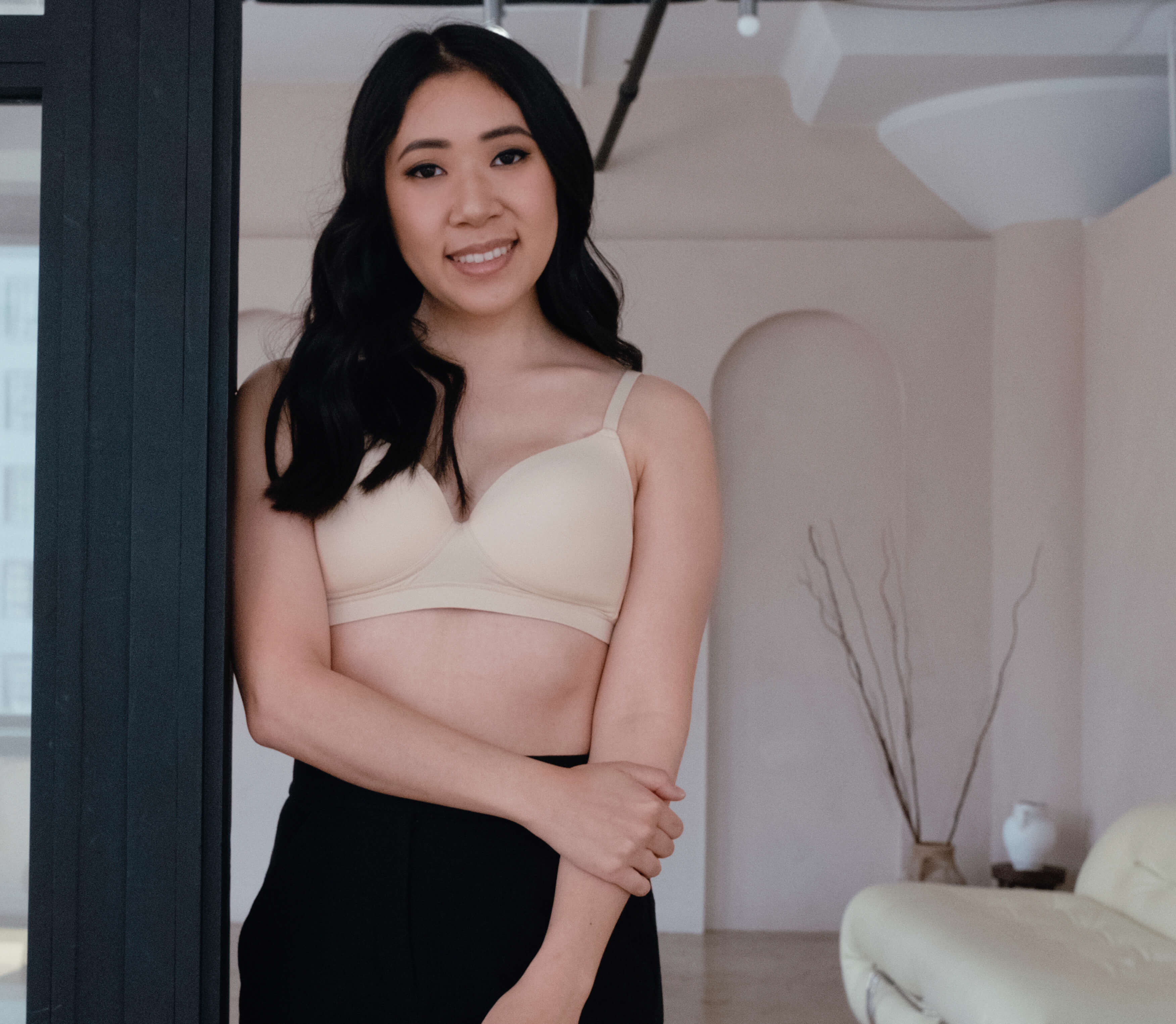 Moonrise Pocketed T‑Shirt Bra - Buff - P's One-Stop Shop 