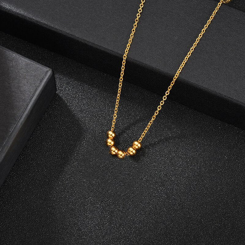 Personalized Boy Girl Kids Pendant Necklace Women Child Engraved Name Date Family Jewelry - P's One-Stop Shop 