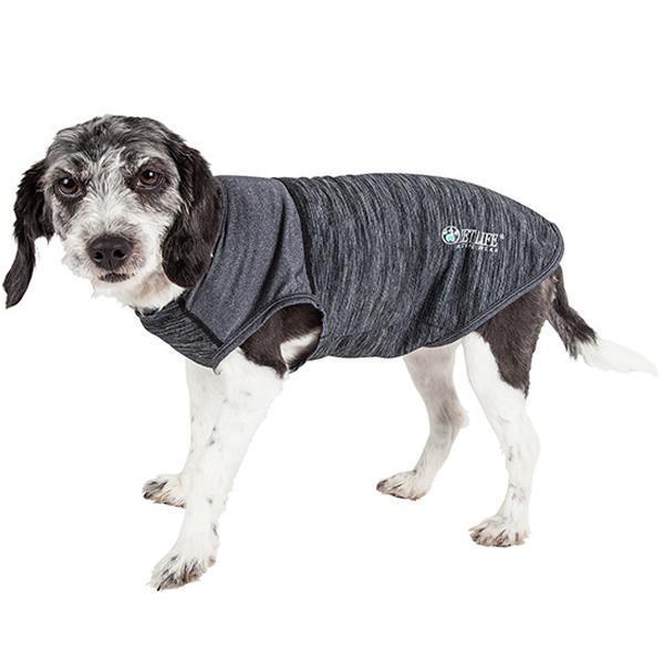 Pet Life ® Active 'Aero-Pawlse' Quick-Dry and 4-Way-Stretch Yoga Fitness Dog T-Shirt Tank Top - P's One-Stop Shop 