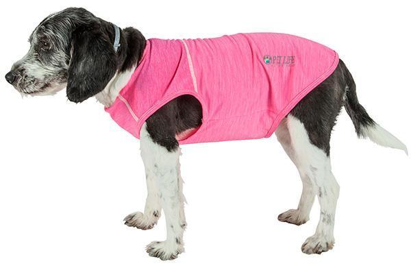 Pet Life ® Active 'Aero-Pawlse' Quick-Dry and 4-Way-Stretch Yoga Fitness Dog T-Shirt Tank Top - P's One-Stop Shop 