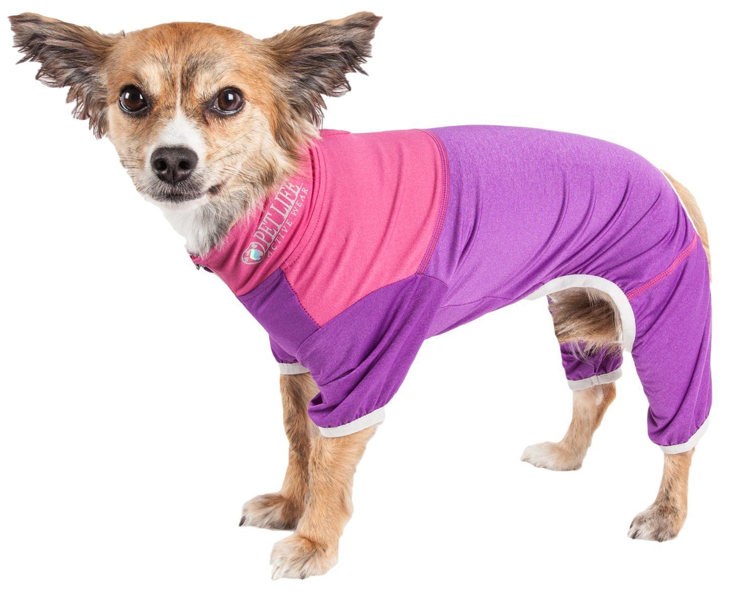 Pet Life ®  Active 'Embarker' 4-Way Stretch Fitness Yoga Full Body Dog Tracksuit - P's One-Stop Shop 