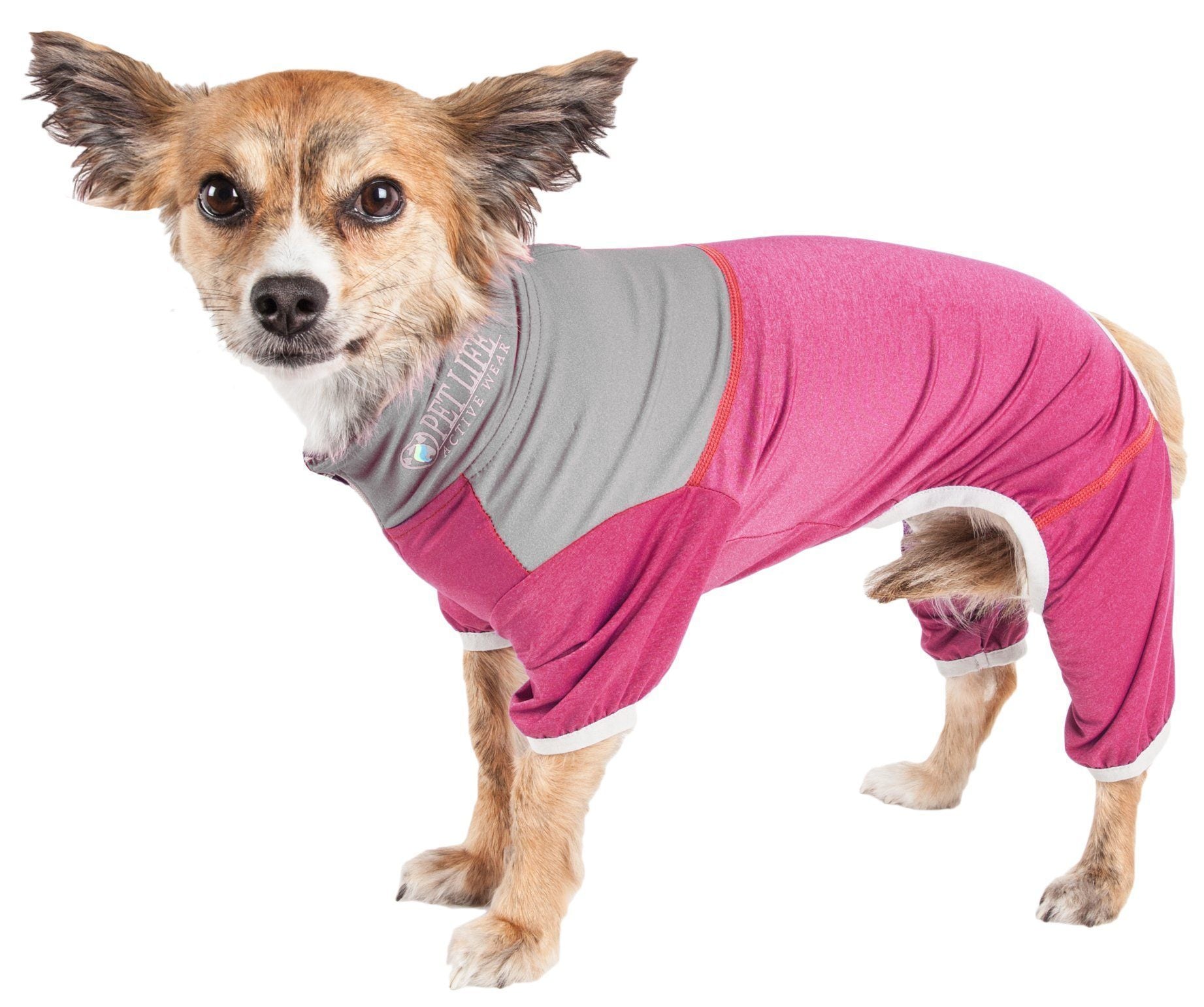 Pet Life ®  Active 'Embarker' 4-Way Stretch Fitness Yoga Full Body Dog Tracksuit - P's One-Stop Shop 