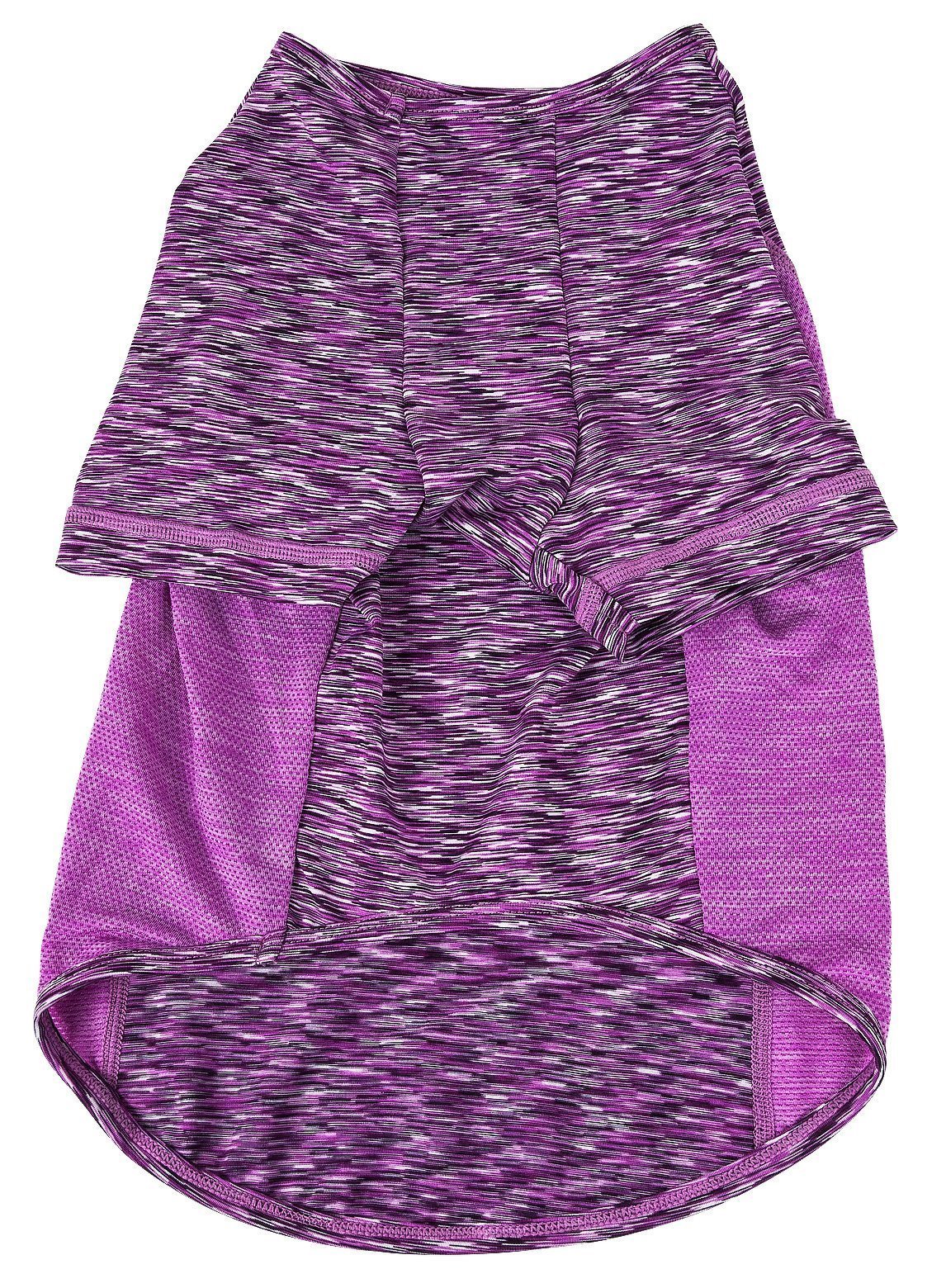 Pet Life ® Active 'Warf Speed' Heathered Ultra-Stretch Yoga Fitness Dog T-Shirt - P's One-Stop Shop 