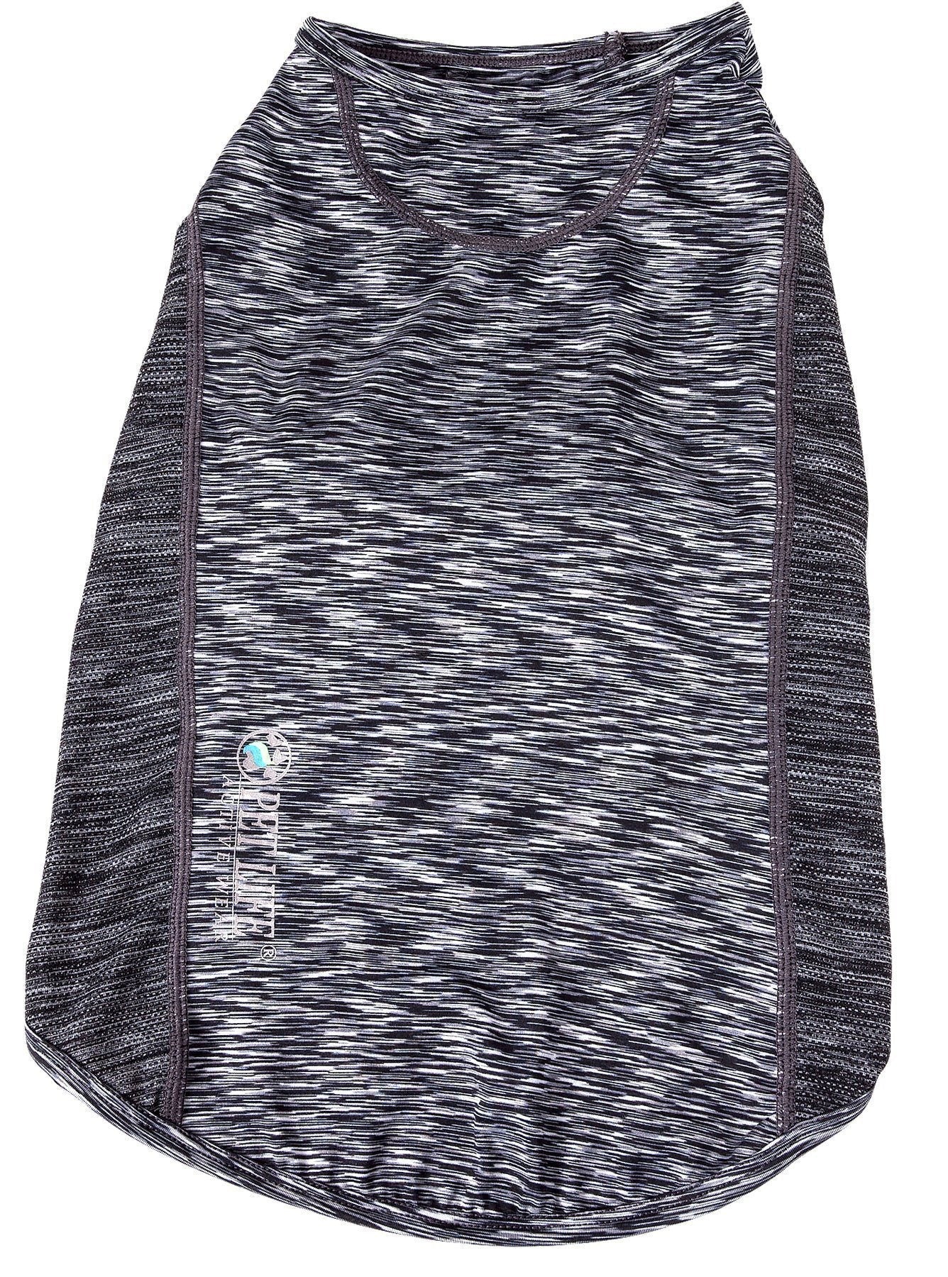 Pet Life ® Active 'Warf Speed' Heathered Ultra-Stretch Yoga Fitness Dog T-Shirt - P's One-Stop Shop 
