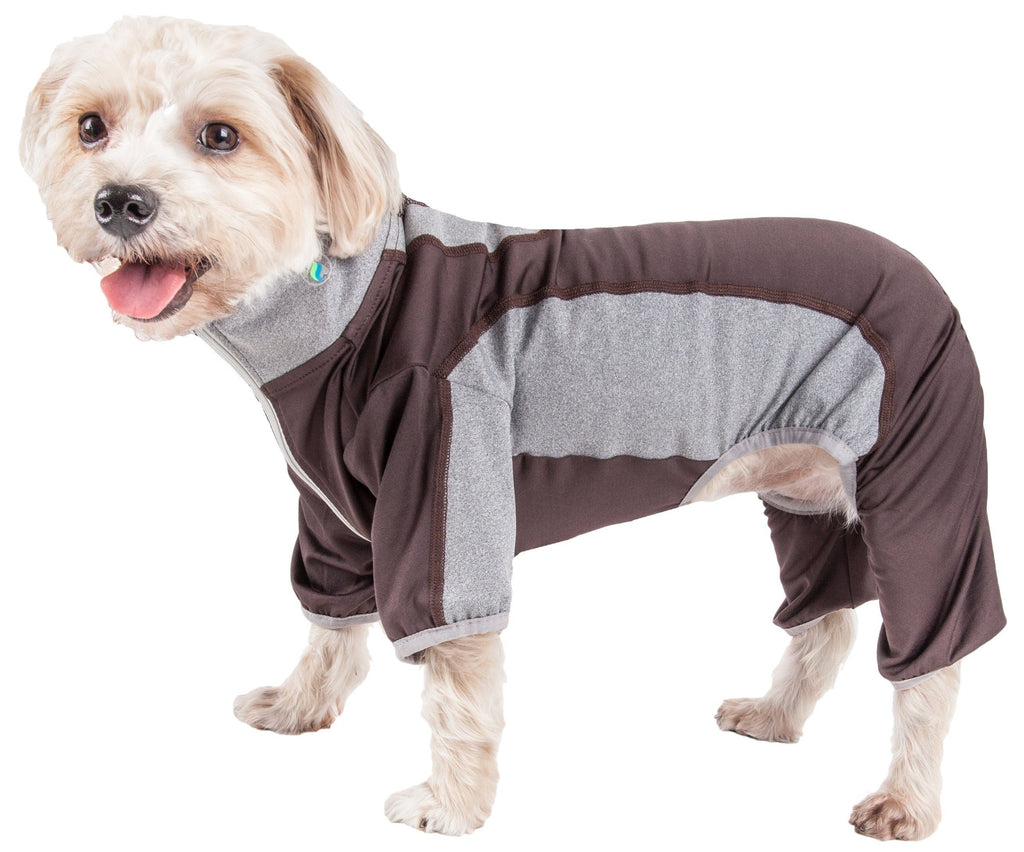 Pet Life ® Active 'Warm-Pup' Stretchy and Quick-Drying Fitness Dog Yoga Warm-Up Tracksuit - P's One-Stop Shop 