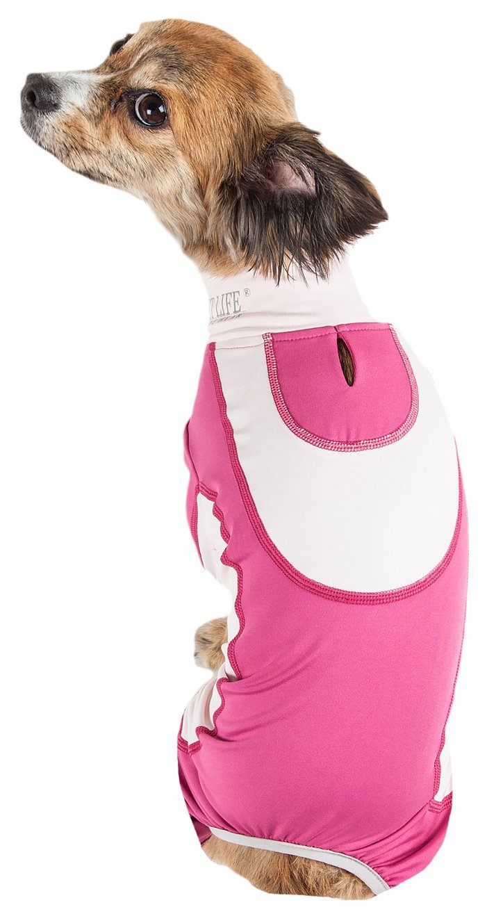 Pet Life ® Active 'Warm-Pup' Stretchy and Quick-Drying Fitness Dog Yoga Warm-Up Tracksuit - P's One-Stop Shop 